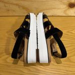 UGG  Women's Braelynn Black Patent Leather Suede Sandals Photo 6