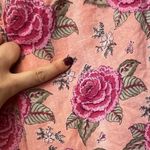 La Cera Cotton Print Pj Set in Peach Size Large Pink Photo 3