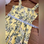 Alex Marie Whitney Pleated Yellow Floral Dress perfect for Easter Photo 9