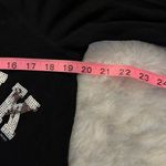 PINK - Victoria's Secret Victoria’s Secret Pink Vintage Where’s My Gift Sequin Black Pajama Sleep Shirt M Photo 5