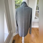 A New Day Charcoal Gray Drawstring Funnelneck Long Sleeve Top Size Medium Photo 2