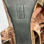 Aerosoles  snake skin wedge sandals size‎ 8.5 Photo 6