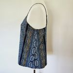 Hollister  Blue Aztec Vneck Tank Top Size Medium Photo 2