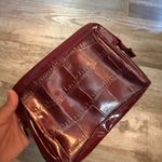 Lancome Burgundy Crocodile Embossed Makeup bag Purple Photo 3