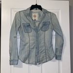 Kohls SO Denim Blue Button Down Shirt Photo 0