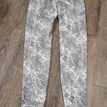 Soybu  Gray White Marbled YOGA Full Length Small Leggings Photo 3