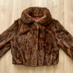 Glemaker Furd Glemaker Furs Brown Genuine Mink Jacket Coat Outwear Size M Vintage Mint Photo 0