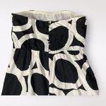 J.Crew  NWOT Strapless Geometric Mini‎ Dress Womens Size 4 Black White Photo 5