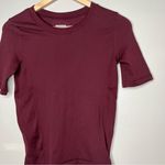 Athleta  Renewed Ribbed Short Sleeve T-Shirt Size Small Photo 0