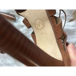 Michael Kors  Sofia Platform Womens Suede Platforms size 6 brown 4 inch heels Photo 4