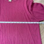 Casual Corner Burgundy Red Ribbed Knit Sweater Dress Tunic ~ Women’s Size M Size M Photo 10