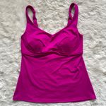 Athleta Swimsuit Top Bondi Bra Cup Tankini Fuchsia 32B/C Photo 3