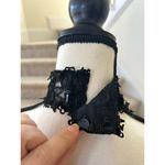 Tadashi Shoji Vintage  Black Lace Halter Skater Skirt Cocktail Dress Photo 4