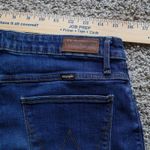 Wrangler Denim Shorts Frayed Hem Dark Wash Casual Summer Size 34 Photo 6
