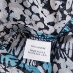 MISA Los Angeles  Printed Off-Shoulder Blue and Black Zonia Dress Photo 7