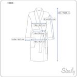 Maison Du Soir Womens Robe Black Selena Floral Kimono Wrap Waist Tie Boho L/XL Size L Photo 10