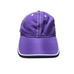 Infinity Headwear Purple Adjustable Baseball Cap With White Stitching & Black Tr Photo 1