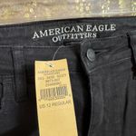 American Eagle  Black Super High Rise Jegging Skinny Jeans 12 Regular NWT Photo 3