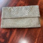Moyna Fold Over Beaded Evening Bag Silver Photo 1