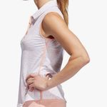 Adidas NWOT  ULTIMATE PRINT SLEEVELESS POLO size small Photo 2