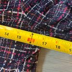 Chico's Navy Blue Mesh Cardigan with Geometric Pattern | Women’s Size 0 (S) Photo 5