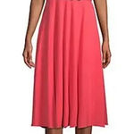 Halston Heritage  Coral Sleeveless Asymmetrical dress | 10 NWT Photo 0