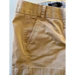 J.Crew Chino Shorts Women's Size 12 Khaki Tan 100% Cotton Pockets Zip Fly Photo 3
