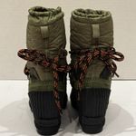 Sorel Women's 6 Kinetic Wedge Winter Snow Boots Green Camo Lace Up Waterproof Photo 1