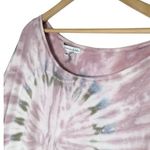Young Fabulous and Broke New  Womens M One Shoulder Tie Die Sweatshirt Purple Photo 3