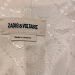 Zadig & Voltaire  Volly Crepe Blazer in Ecru White Large Photo 9