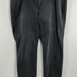 INC Womans  Black Jeans Boyfriend Regular Fit 18 W Flannel Cuff Photo 0