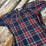 Hill‎ House Katherine Tartan Plaid Holiday Mini Nap Dress Navy Size XS Blue Photo 8