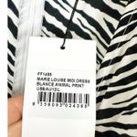 Faithfull the Brand Marie Louise Midi Dress Blance Animal Print NWT Size US 8 Photo 5