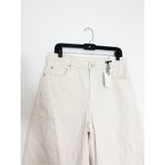 ZARA NWT High Rise Barrel Leg Jeans Size 38/6 Cream Baggy Relaxed Photo 4