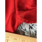 Flying Tomato Dress Women Medium Red Crepe Ruffle Tier Lined Keyhole Back Photo 4