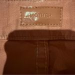 Mother The Insider Ankle Fray‎ Raw Hem Jeans in Chalk It Up Terracotta Sz 28 Orange Photo 6
