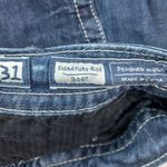 Miss Me 31x33 Signature Rise Boot Dark Wash Bling Flap Pocket Denim Jeans Photo 13