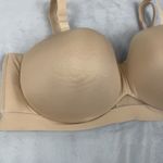 Cacique  Comfort Bliss‎ Bra 46DDD Beige Lightly Lined Multi Way Strapless Photo 1