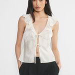 Aritzia NWT  Wilfred Tonka Satin Blouse Photo 2