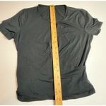Lululemon ‎ Black Short Sleeve Wrap Yoga Top Athletic Workout Shirt Photo 1