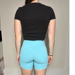 Lululemon Baby Blue Spandex Shorts Size 6 Photo 1