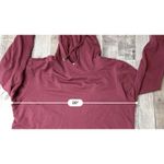 Serra  Hooded Burgundy Red Sweatshirt Dress LARGE Streetwear Casual Y2k Photo 4