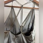 Jenny Yoo  Lana Satin Wrap Bridesmaid Dress in Sage Photo 9