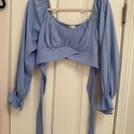 idem Ditto  Crop Top Blue Long Sleeve Photo 0