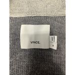 Vince Reversible Sherpa Knit Cardigan Vest Gray & Cream – Size M (USA) Photo 4