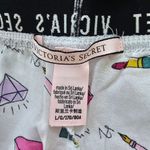 Victoria's Secret White Boxer Shorts with Pink Lip Diamond Perfume Print Size L Photo 3