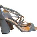 Nina  occasion rhinestone strappy heel 10 leather sole party prom formal extra Photo 0