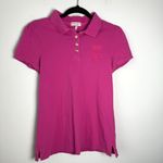 Juicy Couture Vintage Puff Sleeve Polo Pink Logo Size M Y2K Photo 1