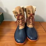 Sperry  Top-Sider Womens Shearwater Leather Duck Boot Tan Navy size 9M STS82064 Photo 6