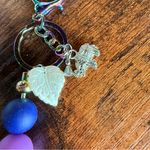 Handmade Gradient Beaded Keychain with Charms Photo 1